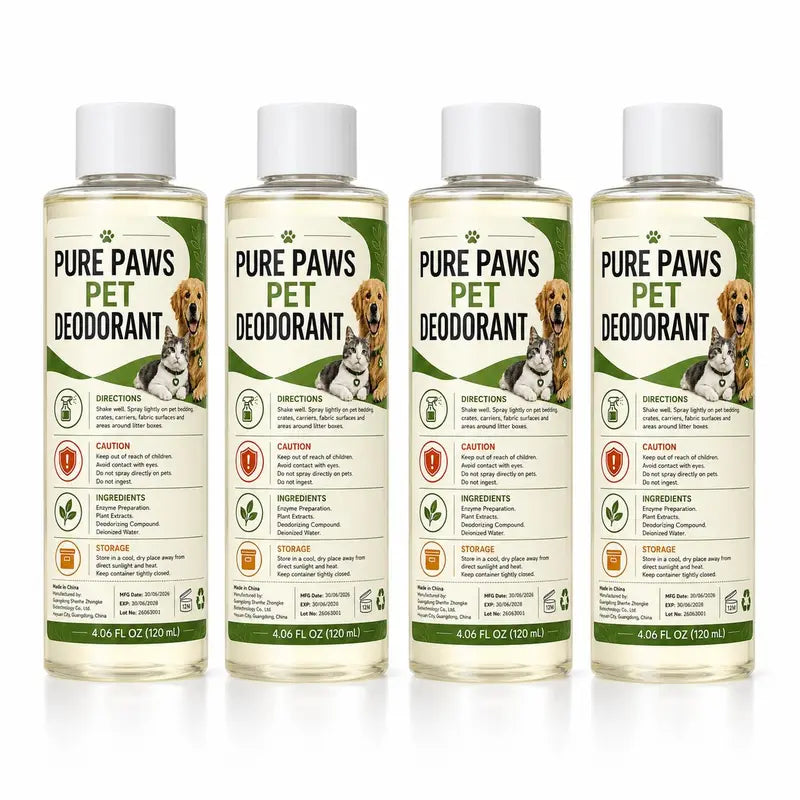 Pet Bio-Enzyme Stain & Odor Eliminator Spray, Blue Light Probiotic Floral Formula, Plant-Based Powerful Deodorizing Cleaner, Pet-Safe Non-Toxic Solution for Indoor Urine, Odor & Stain Removal