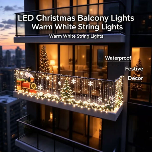 Smart LED Christmas Curtain Lights – App Controlled