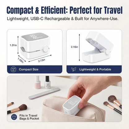 Revolutionary LED Nail Care Device for Effortless Toenail & Fingernail Maintenance - Compact & Portable