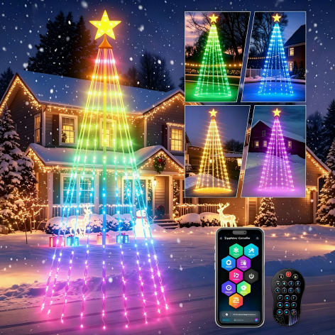 Programmable Remote Control Christmas Tree LED Lights – Melrose Rue