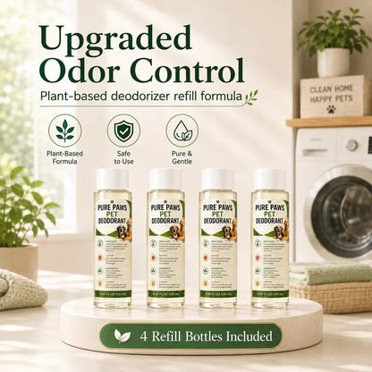Pet Bio-Enzyme Stain & Odor Eliminator Spray, Blue Light Probiotic Floral Formula, Plant-Based Powerful Deodorizing Cleaner, Pet-Safe Non-Toxic Solution for Indoor Urine, Odor & Stain Removal