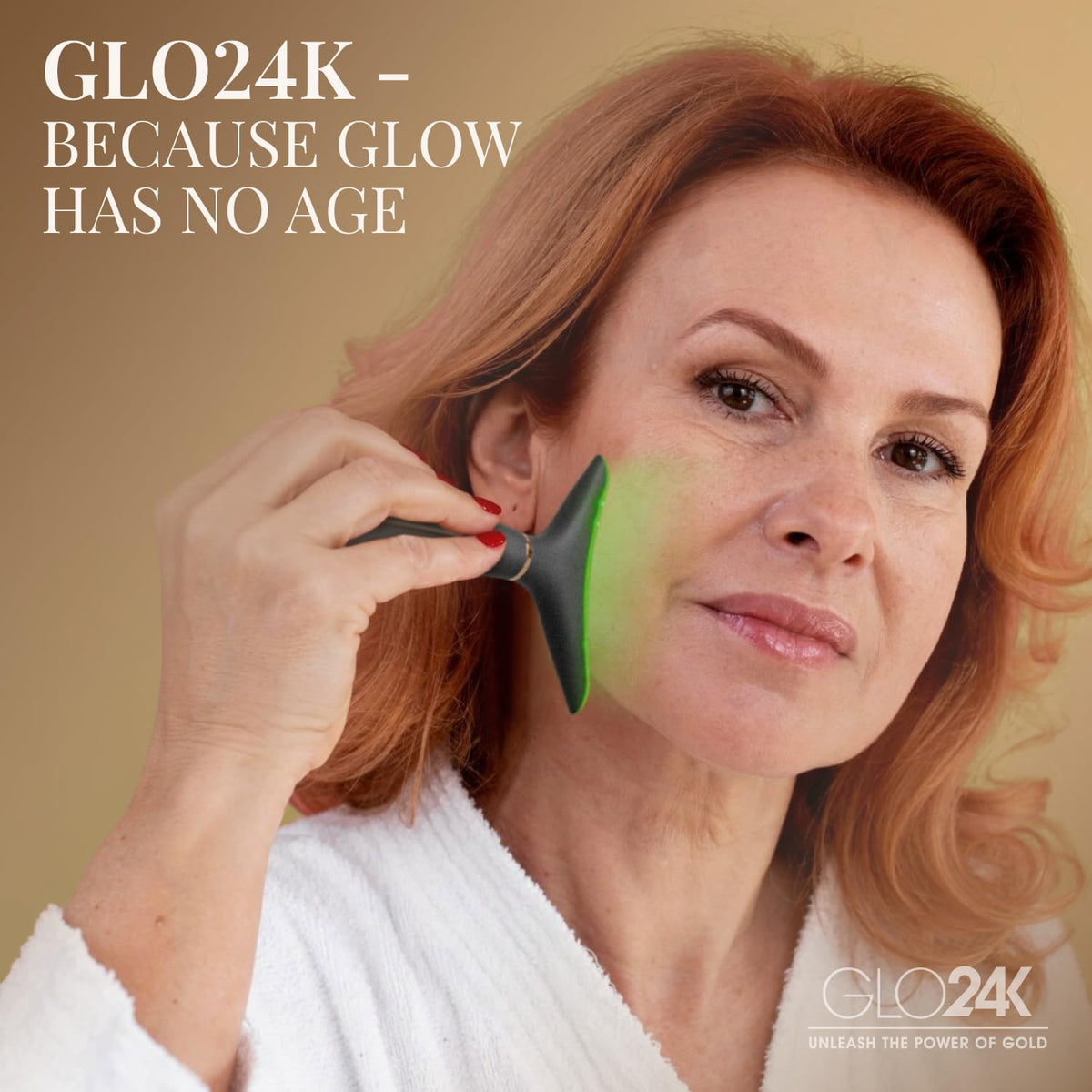 Revitalize Your Skin with the GLO24K LED Face Massager & Neck Wand - The Ultimate Beauty Tool for Radiant Skin